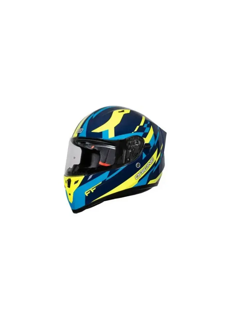 Casco Integral Origine Strada Reveal Yellow Blue E2206 