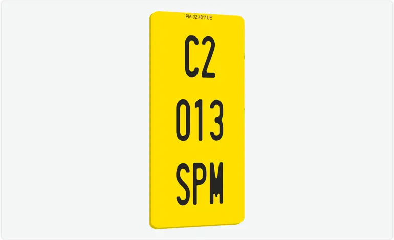 Placa de Matricula Ciclomotor