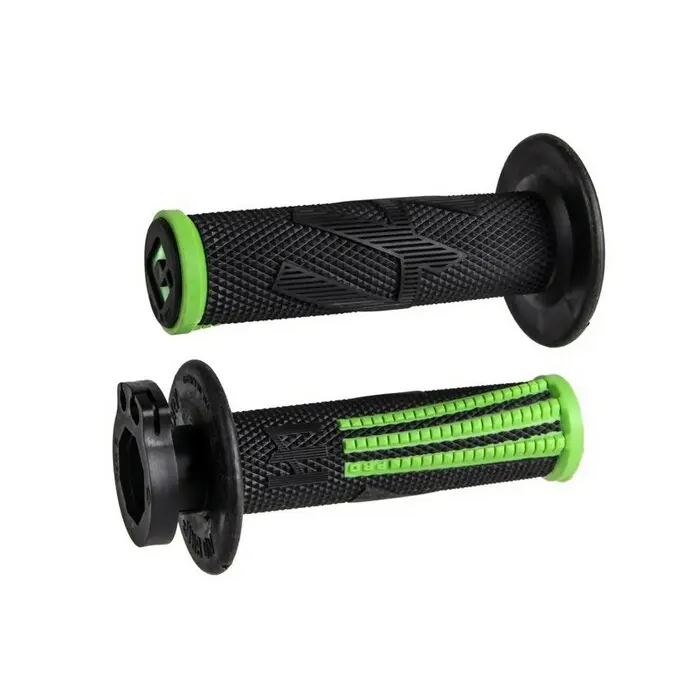 Puños con caña ODI MX Pro Lock On V2 Emig verde
