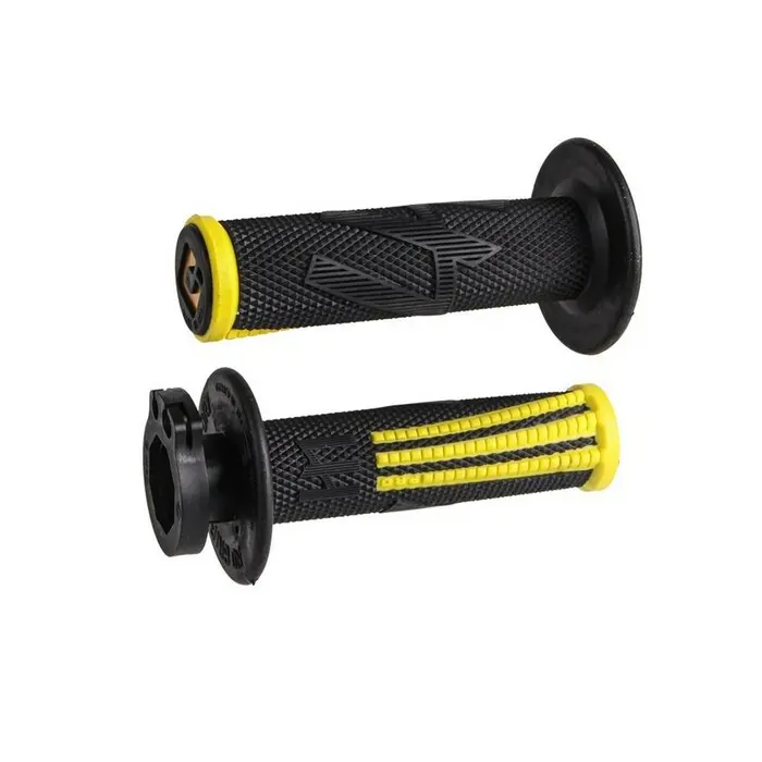 Puños con caña ODI MX Pro Lock On V2 Emig amarillo