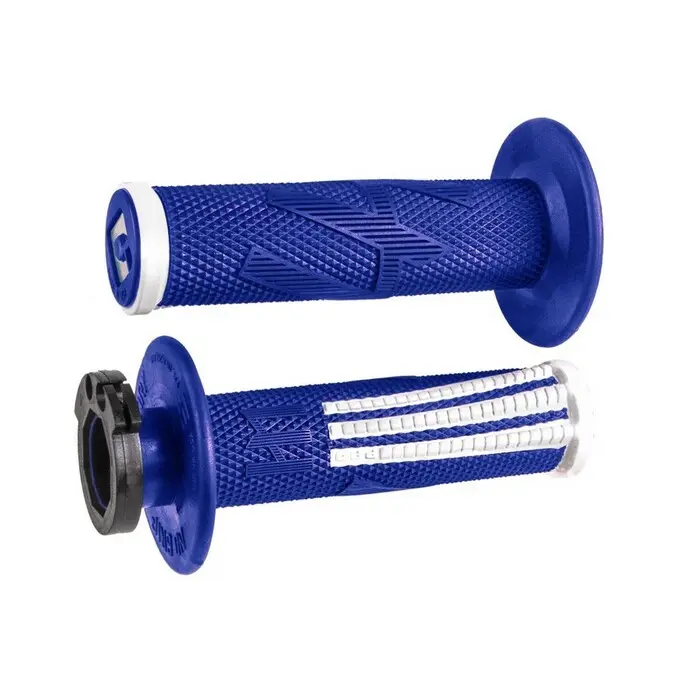 Puños con caña ODI MX Pro Lock On V2 Emig azul