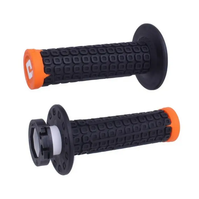 Puños con caña ODI Nomad D3O® Lock On naranja
