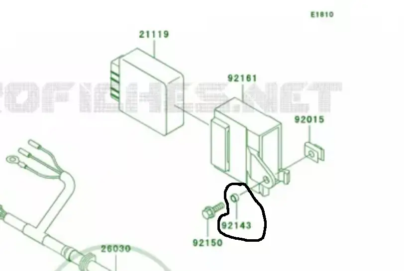 Collarin tope Kawasaki kx 125/250 99-02(92143-1561)