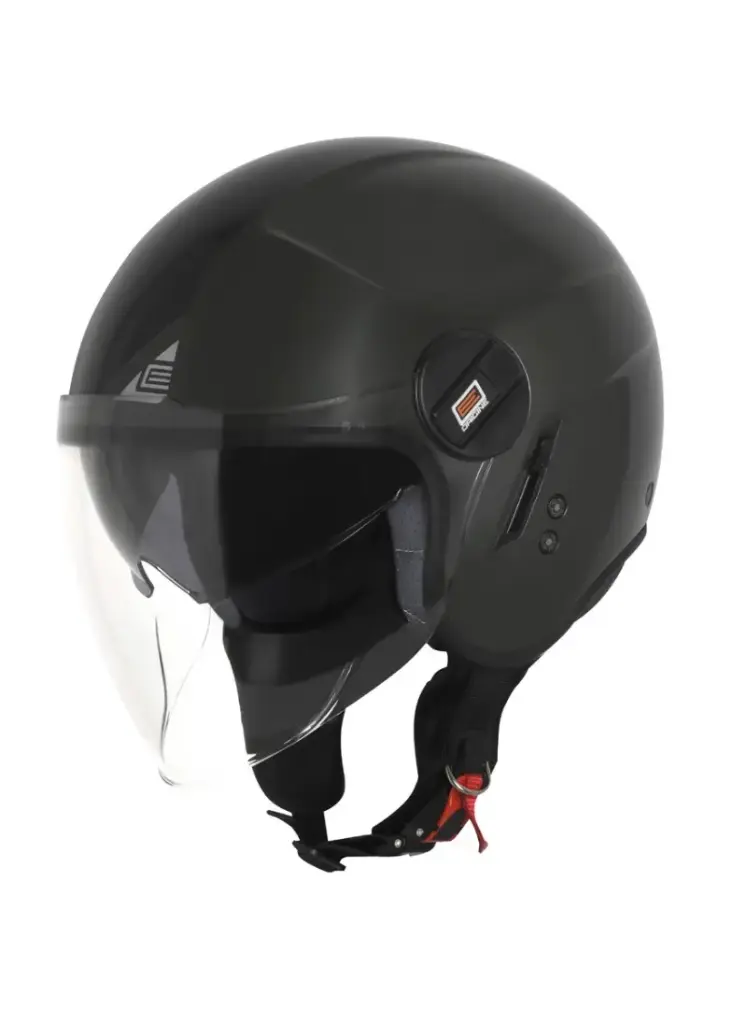 Casco de moto Jet urbano con gafa de sol Origine Alpha Negro Mate E2206 
