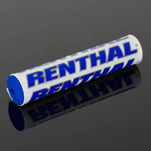 [P209] Protector manillar con barra Renthal blanco/azul