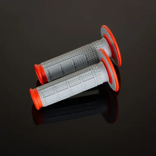 [G164] Puño Renthal mx dual tapered naranja