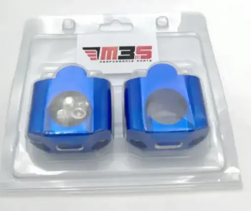 [M3S411912] Adaptador de manillar 22 a 28 azul