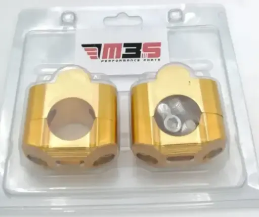 [M3S412042] Adaptador de manillar 22 a 28 dorado