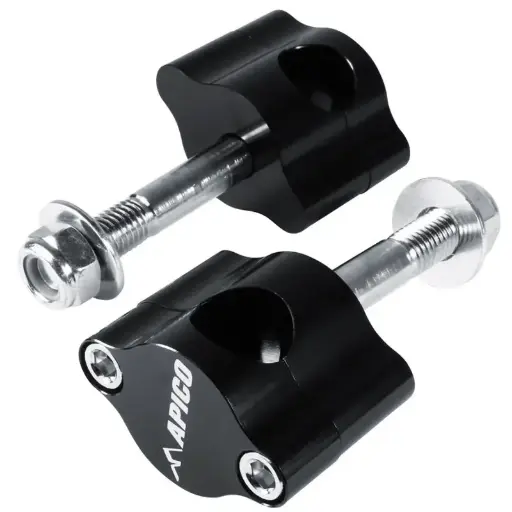 [AP-HBMKIT22] Torretas de manillar Apico 22" negra(Eje 12mm)