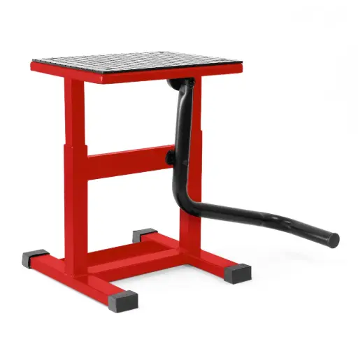 [LEV115R] Caballete elevador moto Sf rojo