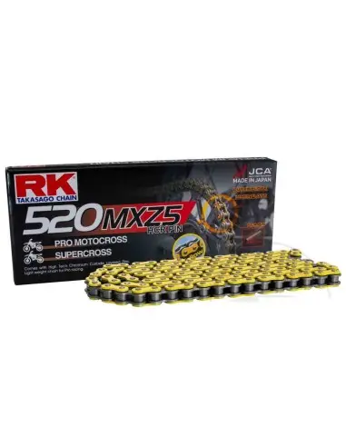 [725.08.07] Cadena  RK 520 mxz5 120P dorada 