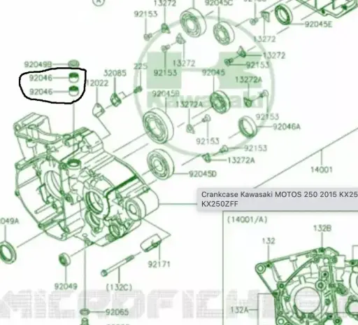 [92046-0034] Reten leva de embrague Kawasaki KXF250/450 12-15(92046-0034)