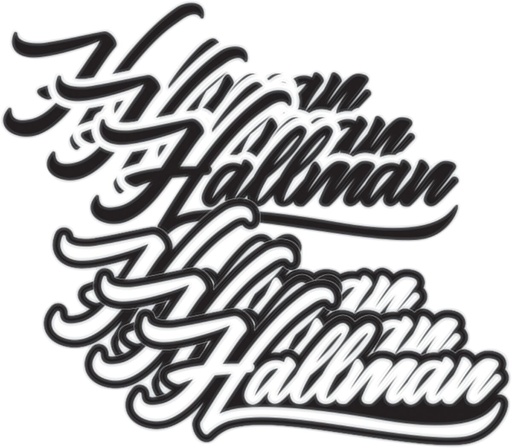 [43202460] Hoja de calcomanías Hallman
