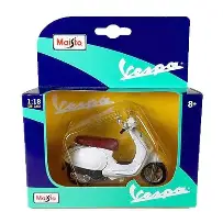 [74206002] MINIATUARA VESPA PRIMAVERA 150ROUGE BLANCA