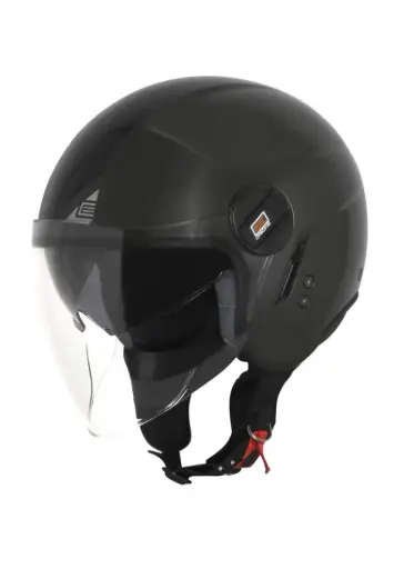 Casco de moto Jet urbano con gafa de sol Origine Alpha Negro Mate E2206 