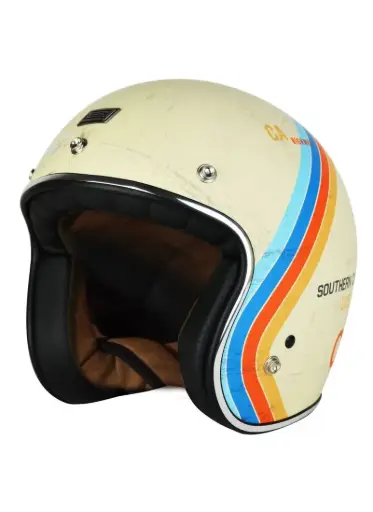 Casco Jet Origine Primo Pacific California Retro Vintage Americano E2206 