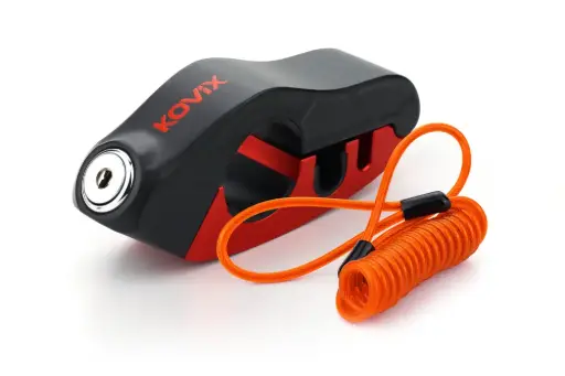 Kovix Alarma carga USB para maneta de freno KDS/FO C-009 Color rojo