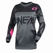 [E002-703] Camiseta ONEAL ROSA Y GRIS